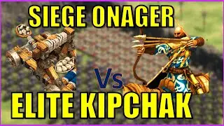 35 Siege Onager Vs 150 Elite Kipchak | Age of Empires 2 Definitive Edition