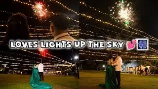 Wedding Night Sky Lights Up 🌌 | Fireworks Spectacle