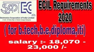 ECIL Requirements 2020