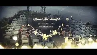 After Effects project - Gold Flower Wedding Titles