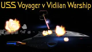 USS Voyager v Vidiian Warship Both Ways | Star Trek Voyager | Star Trek Bridge Commander