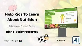 Figma - High Fidelity Prototype - Nutrition World Web Project PC screen