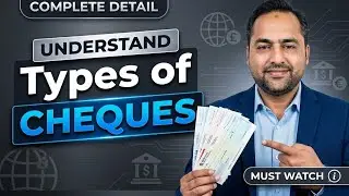 What are the types of Cheques ? | What is cross Cheque | What is Open cheque | How to Cross Cheque ?