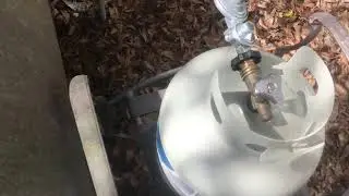 How I attached a 20lb propane tank to my home