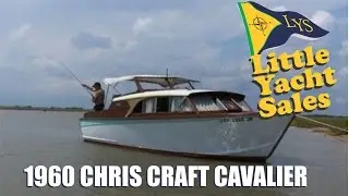 SOLD!! 1960 Chris Craft Cavalier Express Cruiser for Sale at Little Yacht Sales, Kemah Texas