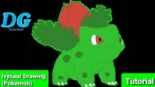 (Pokemon #002) How To Draw Ivysaur (Tutorial) (Step By Step) (Easy)