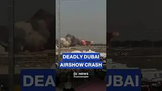 Indian Tejas fighter jet crashes at Dubai Airshow