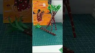 DIY Sugarcane 😚 | Sugarcane Craft from News Paper 😚 #shorts #viral  #viralvideo