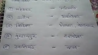 Old name of madhya pradesh cities in hindi | mp ke prachin name | mp jail prahri special mp gk