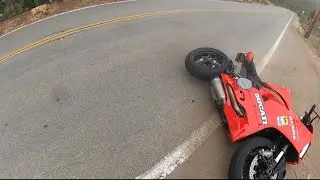 I crashed my Ducati Panigale V2 in Malibu.