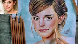 Emma Watson Drawing | Colored Pencils Art