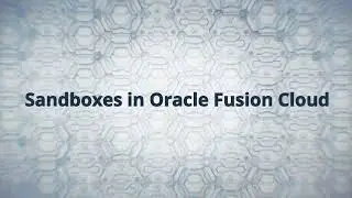 How to customize Oracle Fusion Cloud pages using Sandboxes
