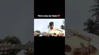 Phirta Rahoon Dar-Badar guitar tabs /one string/#shorts
