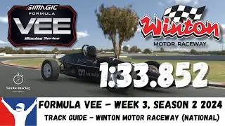 iRacing Formula Vee Winton Motor Raceway (National) - Track Guide & Tips - 1:33.852 Week 3 S2 2024