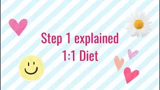 Step 1 explained for 1:1 Diet by Cambridge Weight Plan