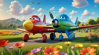 Seven Toy Planes Fly and Count | Counting Song for Kids | Nursery Rhymes and Baby Songs