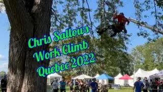 Chris Sallows Work climb Quebec TCC Arbre en Fete