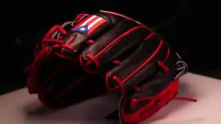 44 Pro Custom Baseball Glove Signature Series Black Snakeskin Red Diamond Web