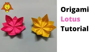 Origami Lotus made easy | कागज से आसानी से कमल बनाना सीखें (Hindi Tutorial)