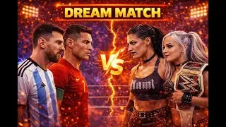 Messi & Ronaldo vs. Liv & Rhea: LIVE FIGHT