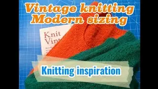 Vintage style knitting inspiration with modern pattern