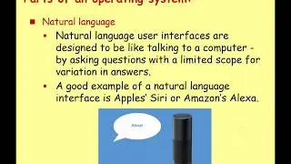 A Level System Software 1 - Parts of an Operating System