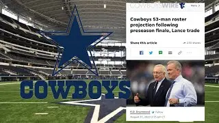 ✭Dallas Cowboys Breaking News 2023 ✭: 53 Man Roster Final Predictions
