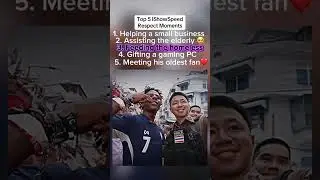 Top 5 IShowSpeed Respect Moments #speed #ishowspeed #respect #speededit #compilation