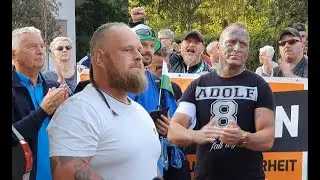 Neonazi und Stadtrat Max Schreiber - Gegenprotest und Spendenlauf Mission Lifeline Dresden