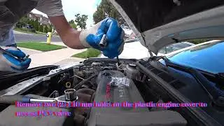 How to Fix White Smoke on Start Up 1/3 (PCV Valve Change 2011 Toyota Camry Hybrid 2.4L 4 cyl.)