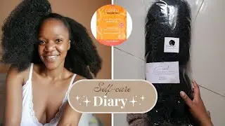 Self-Care Diary: Unboxing Camagu Fros clip ins | Reviewing Cantu Deep treatment Masque|#4chairstyles