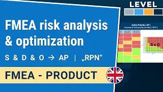 FMEA risk analysis & optimization: RPN, AP, S, D, O | Product FMEA 1-1.2| IHDE Academy