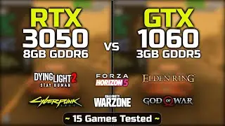 RTX 3050 vs GTX 1060 15 Games Tested