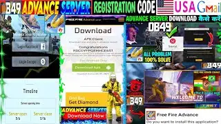 FF Advance Server OB49 | Activation Code & Registration Process🔑! Free Fire Advance Server Download🤫
