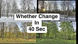 ONE YEAR Record video in 40 Second Whether ☁️🌞 Climate Change  #first video #viral #saadvlogs #views