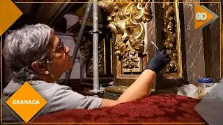 La restauraci&oacute;n del retablo del Monasterio de las Comendadoras avanza a su recta final