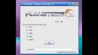 Planetside 2 Station Cash Adder v3.1