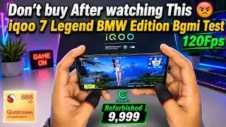 Iqoo 7 Legend BMW Edition Bgmi Test 😱 in 2026😡Don't buy