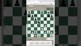 1 Minute Chess English Opening: Two Knights Variation, 3.Nf3 vs elo player 1518 From Switzerland