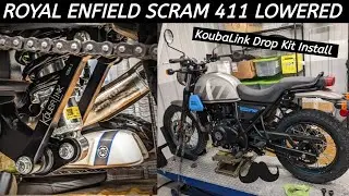 Опускаем RE Himalayan Scram 411 с помощью KoubaLinks. На 1-3/8 дюйма/33 мм!