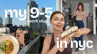 NYC Corporate Internship Vlog | Work Outfits, Easy Dinners & Brooklyn Spots