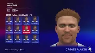 MLB&reg; The Show&trade; 22 Hair + Facial Hair Style Options Create Player PS5