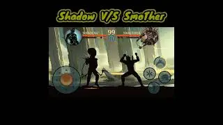 Shadow Fight 2 😎 || Unlimited Power 😈😈 mod || Fight 💪👊With || Shadow V/S SmoTher ||#Short#Shorts
