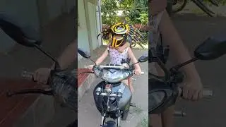 Kids wearing Predator Mask .. #predator #shorts #modifiedhelmet #kidsrider #fbreels #predatormask