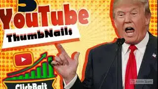 Design 5 catchy youtube thumbnail-donald trump