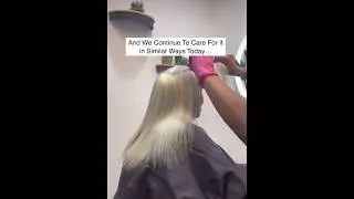 Relaxer Touch Up for Grandma 👵🏽 #relaxer #relaxerhair #silkpress #silkpressqueen