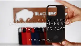 BlackBrook Barlow Full Leather Snap On Back Cover Case with MagSafe for Apple iPhone 13 Pro (6.1