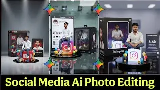 Trending Ai Photo Editing | 3d Social Media Logo Photo Editing