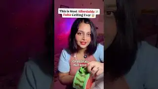 😱 This is Most Cheapest False Ceiling Ever ⬆️💸 @Niiiharika #falseceiling #interiorhacks