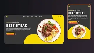 How to Create Responsive Restaurant Website Using HTML & CSS Only For Beginners
